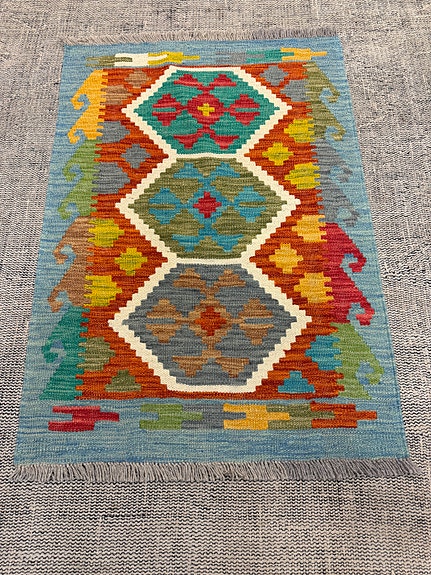 Käsinkudottu Kelim 60x90