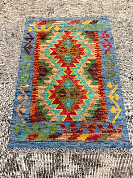 Käsinkudottu Kelim 60x90