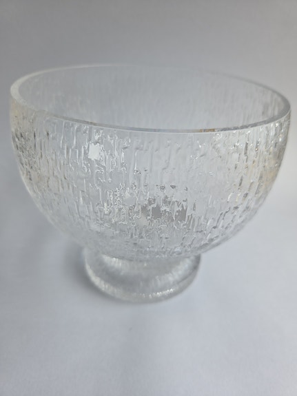 Iittala jalallinen lasimalja