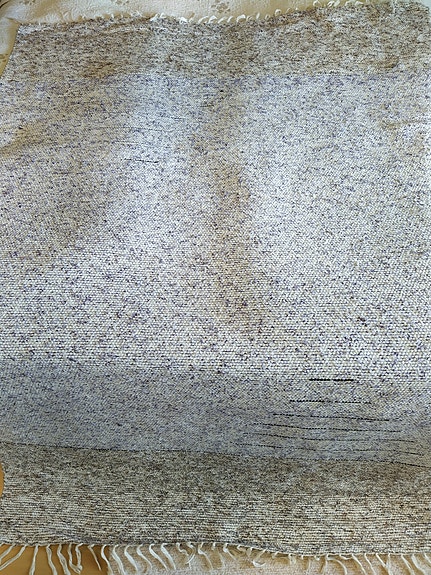 Kudottu matto violetti/ruskea