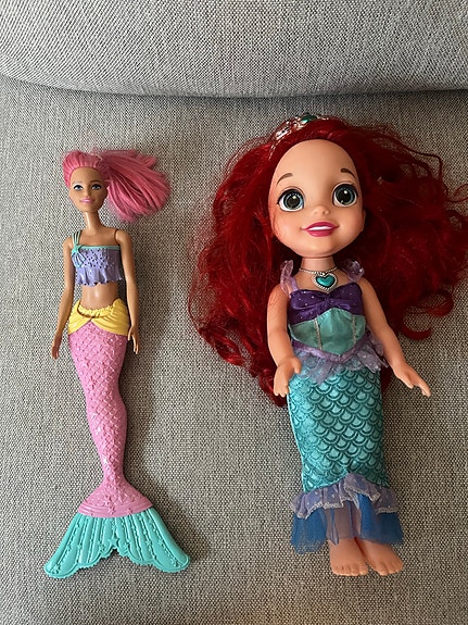 Disney Ariel ja merenneitonukke lelufiguurit