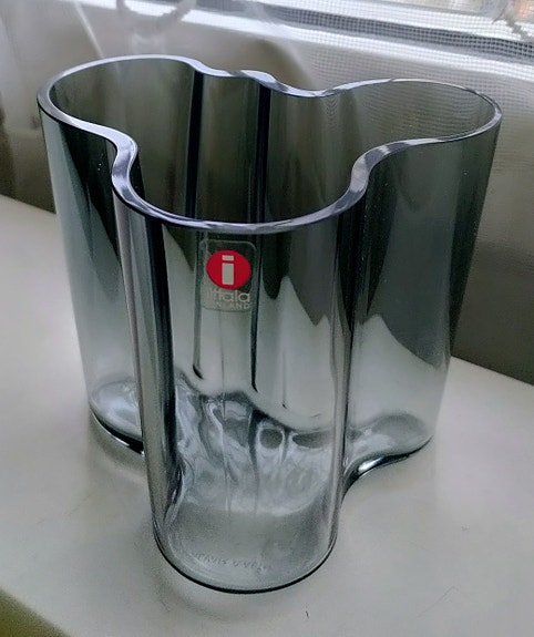 Iittala Alvar Aalto maljakko harmaa