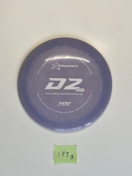 Prodigy 400 D2 Max Frisbeegolfkiekko, 175g