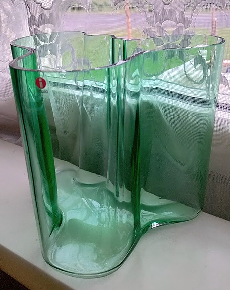 Alvar Aalto koivun vihreä maljakko 160 mm