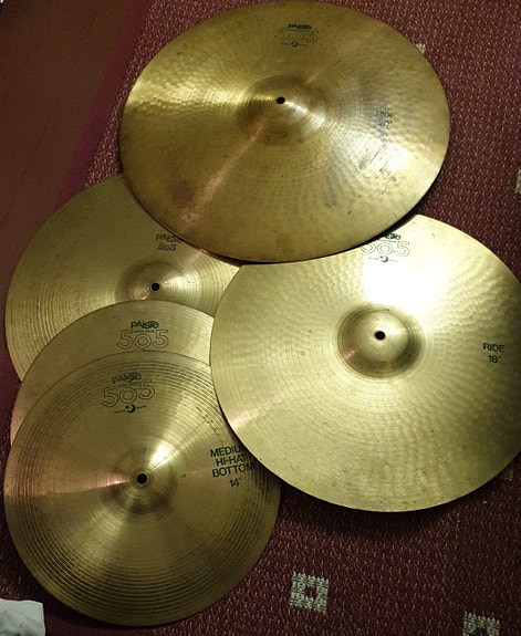 Paiste 505   Medium Ride ja crash ja hihat -symbaalit