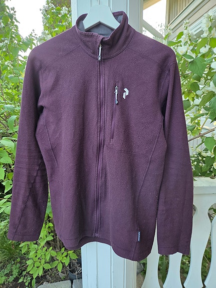 Miesten vetoketjullinen peak performance fleece takki M
