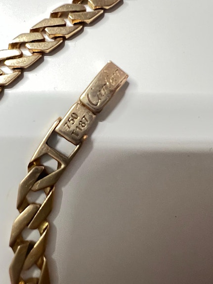 Cartier kultainen unisex kaulaketju ja ranneketju