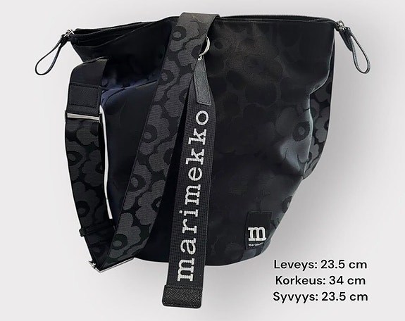 Marimekko olkalaukku musta naiset