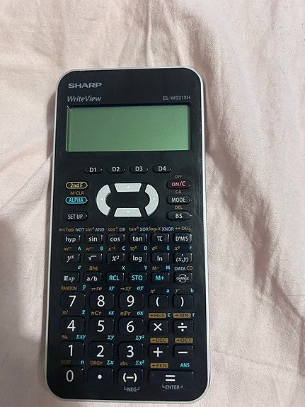 Laskin Sharp EL-W531 WriteView function calculator