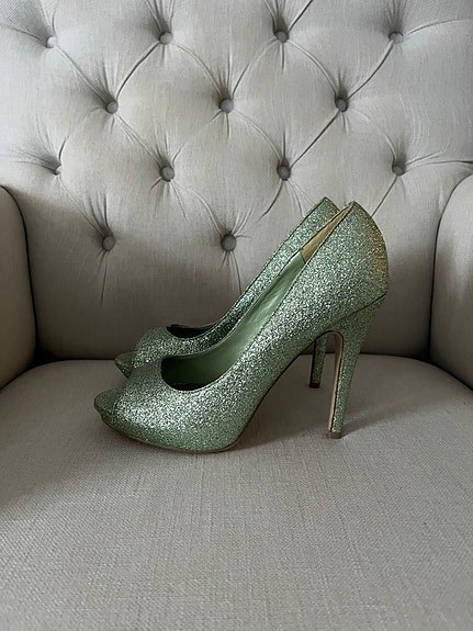 Glitter korkokengät koko 40