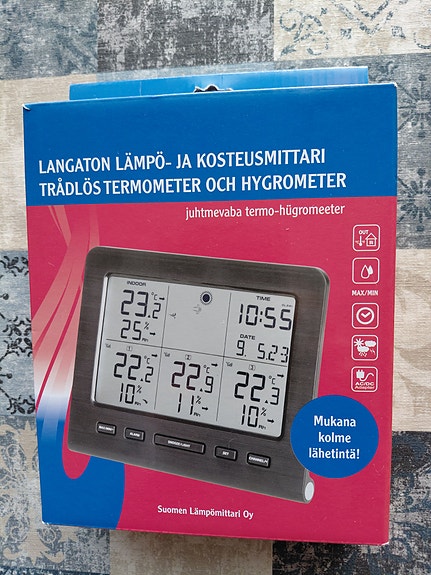 Langaton lämpö-ja kosteusmittari