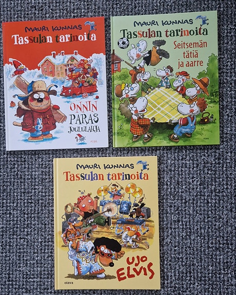 Mauri Kunnas Tassulan tarinoita 3 kpl kirjoja