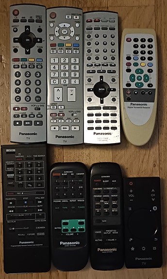 Panasonic Kaukosäädin (8kpl.)
