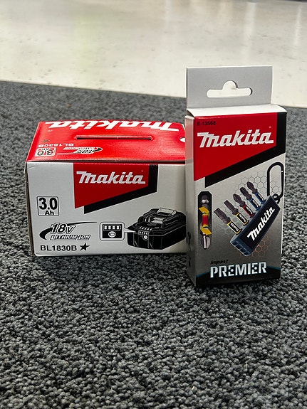 Makita BL1830B 3,0Ah 18V Akku + kärkisarja