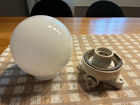 Vintage pyöreä kattolamppu