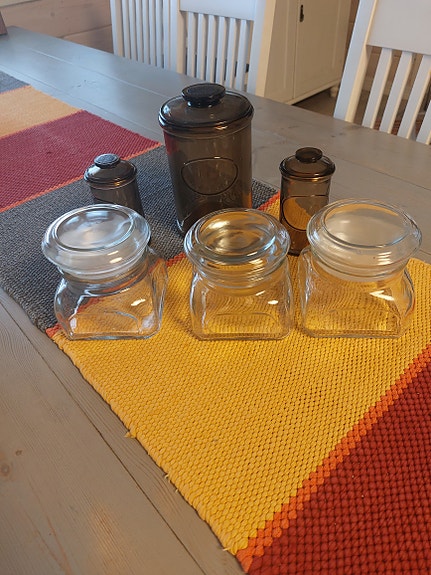 Riihimäen lasin purkit