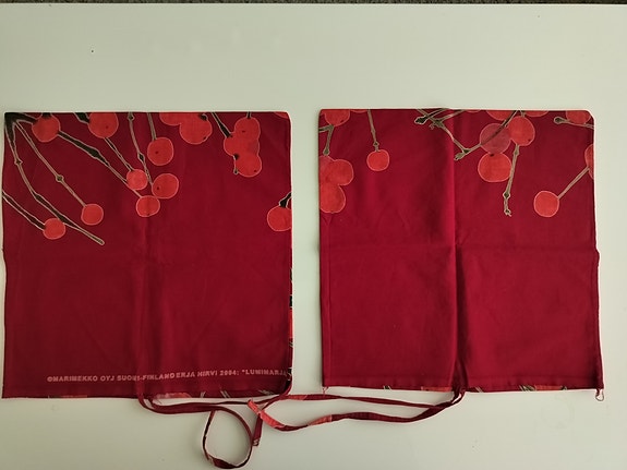 Marimekko lumimarja tyyny päälliset..