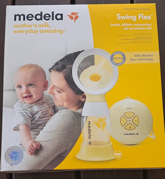 Käyttämätön Medela Swing Flex sähköllä/paristoilla toimiva rintapumppu