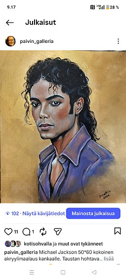 Michael Jackson maalaus