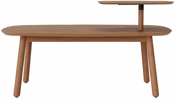 OUTLET Umbra Swivo sohvapöytä 120x55,9x61,6cm vaalea pähkinä