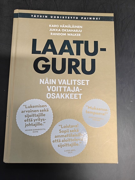laatuguru kirja -näin valitset voittajat -osakkeet