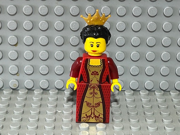 Lego Castle minifiguuri : Kingdoms - Queen with Black Hair , cas469