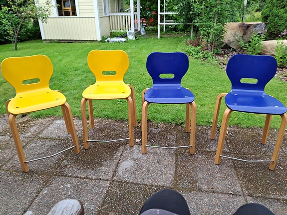 Lasten tuolit keltainen