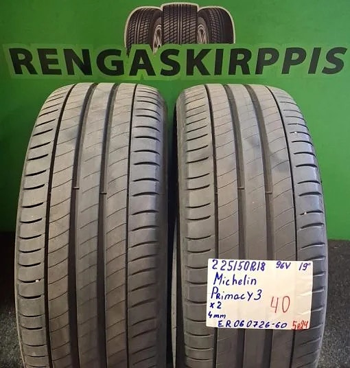 225/50R18 Michelin Primacy 3 96V kesärenkaat
