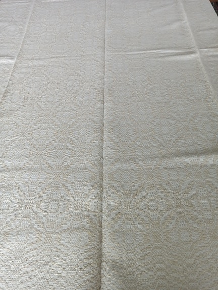 Vanha pellava/puuvilla pöytäliina koko 143*120 cm