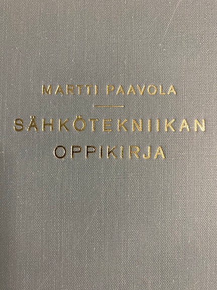 Sähkötekniikan oppikirja - Martti Paavola
