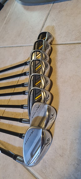 Taylor Made RocketBladez raudat 5-PW+AW+SW, reg.
