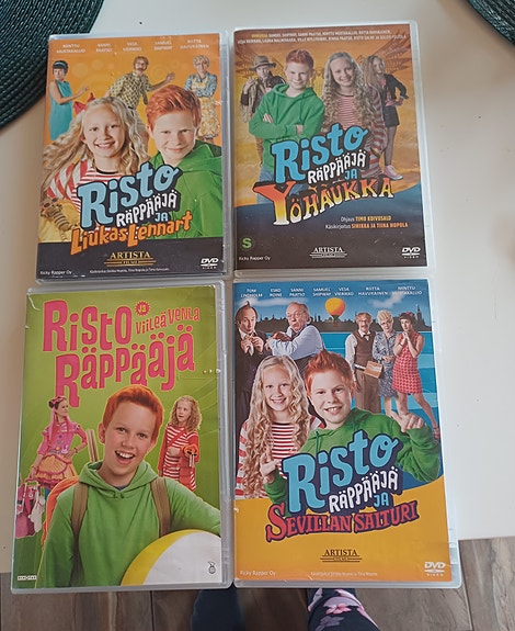 Risto Räppääjä Dvd 4kpl