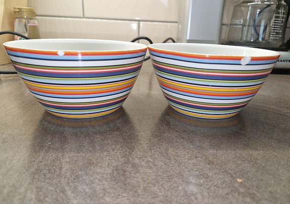 Iittala Origo kulhot raidallinen