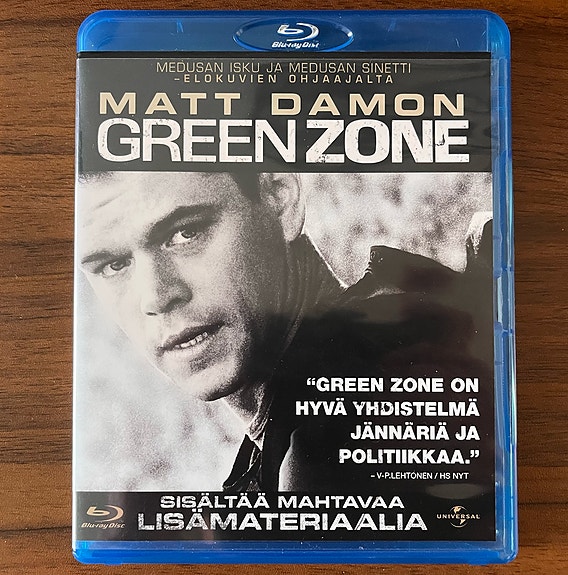 Green Zone (Blu-ray - Matt Damon, 2009 - su/ru tekstit)