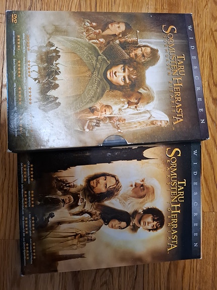 Taru sormusten herrasta -elokuvat 2 x DVD. à 5 eur