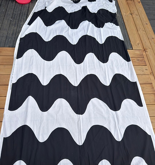 Marimekko mustavalkoinen Lokki