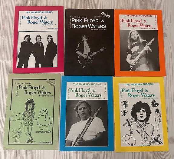 Pink Floyd & Roger Waters -fanzinet, 6 kpl