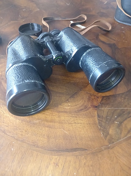 Vintage 7x50 kiikarit nahkakotelolla