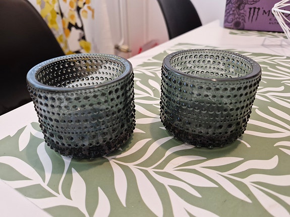 Iittala Kastehelmi tuikkukipot harmaa 2 kpl