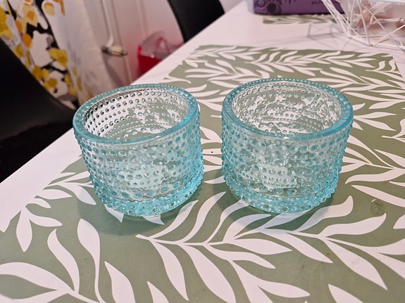 Iittala Kastehelmi tuikkukupit turkoosi 2 kpl