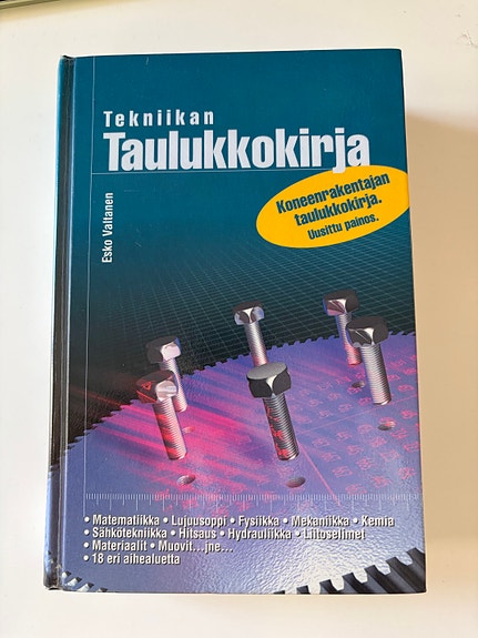 Tekniikan taulukkokirja Esko Valtanen