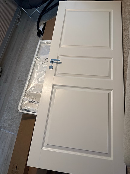 Valkoinen Peili Ovi 205x84