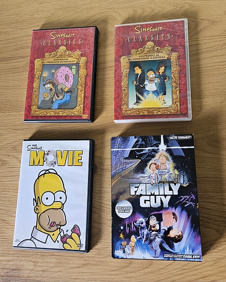 Piirrettyjä ja DVD-elokuvia
