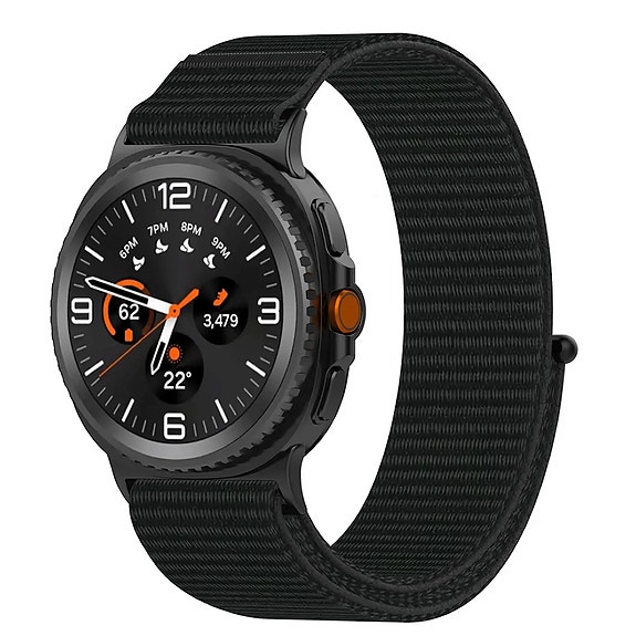 Nailonranneke Samsung Galaxy Watch 8 40mm Musta