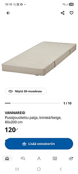 patjä vannareid Ikeasta 80/200