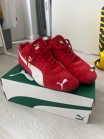 Puma mokkanahka tennarit koko 45 punainen