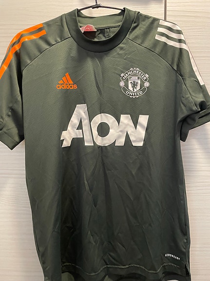 Adidas Manchester United jalkapallopaita koko 164 vihreä