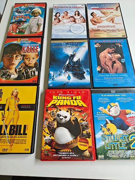 9 kpl DVD setti mm. Akvaariorakkaus