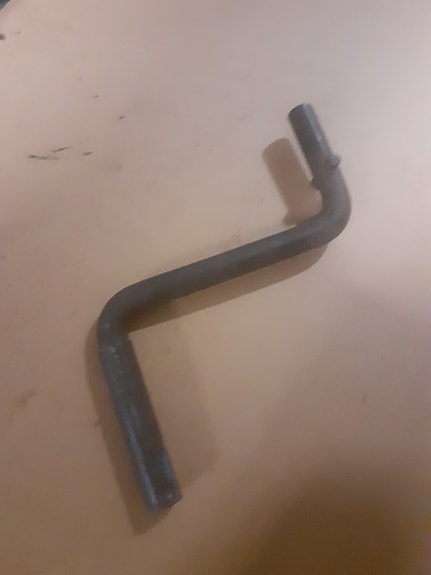 Vanha käynnistysveivi Auto/Traktori, Umpirautaa.