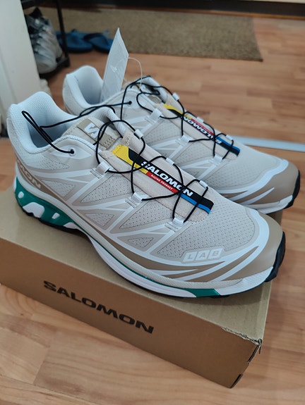 Salomon XT-6 44.5. Rainy day/Chinchilla/Dynasty green